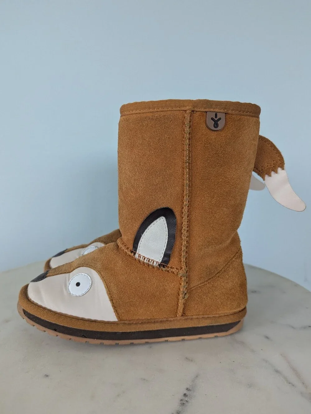 EMU Australia Kids Fox Theme Suede Winter Boots